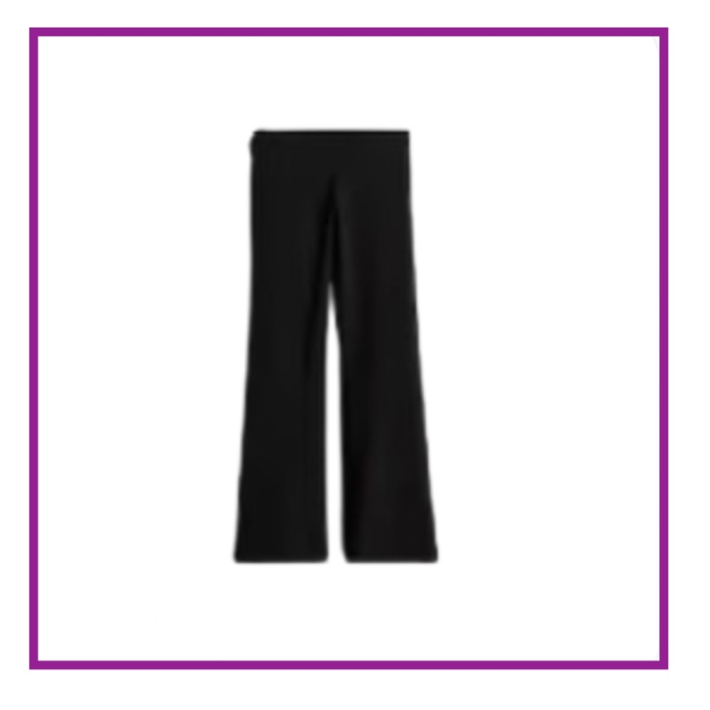 H & M Girl's FLARED LEGGINGS NEW WITH TAGS BLACK ~~ U.S. SZ 8.  U.K. SIZE 8-9 Y